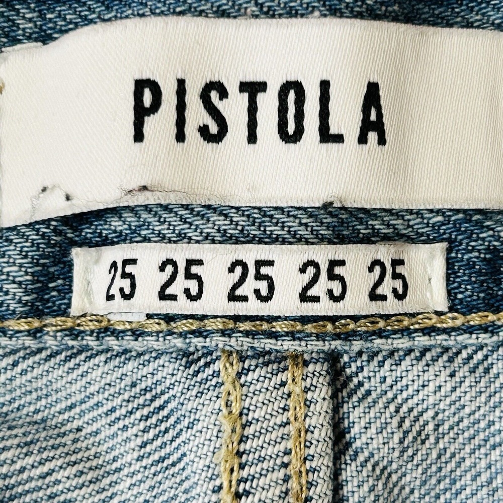 Pistola Presley High Rise Relaxed Roller Jeans 25 Revolve Key West Distressed - Picture 5 of 8